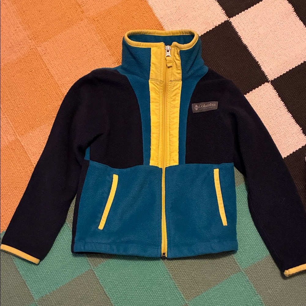 Columbia Kids' Fleece Jacket - XS Navy and Teal